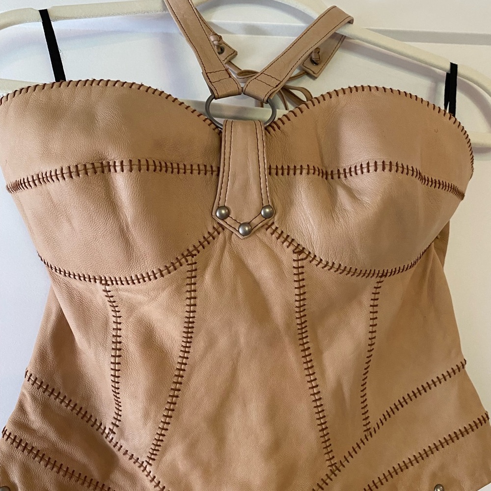 Multicolored Embellished Bustier Bodysuit